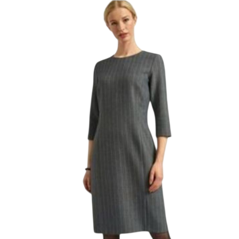 🏷️Rachel Roy Gray Striped Women's Dress